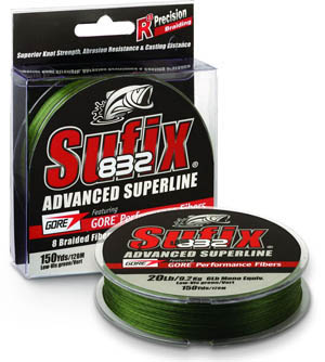 Sufix 832 Braid 120m Braided Line i gruppen Snøre / Multifilament hos Sportfiskeprylar.se (00000686GREE0038r)