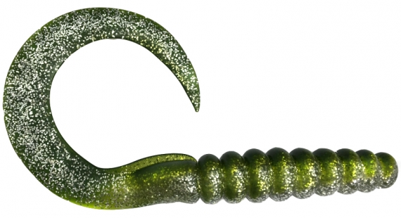 ShadXperts SX XXL Tail 11\'\' 27cm., Silverglitter / Green i gruppen Madding / Softbaits / Gedde softbaits hos Sportfiskeprylar.se (000628153)