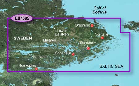 Garmin Bluechart G3 Vision 469S Norrköping-Öregrund i gruppen Bådelektronik / Diagrammer og kort hos Sportfiskeprylar.se (010-C0813-00)