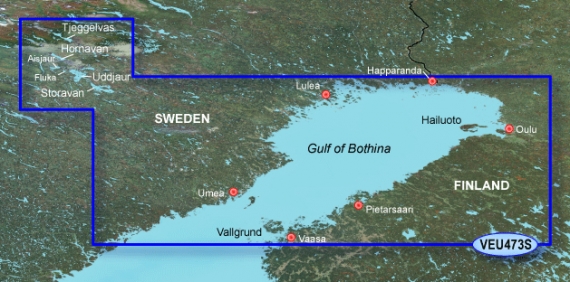 Garmin Bluechart G3 Vision 473S Övik-Haparanda i gruppen Bådelektronik / Diagrammer og kort hos Sportfiskeprylar.se (010-C0817-00)