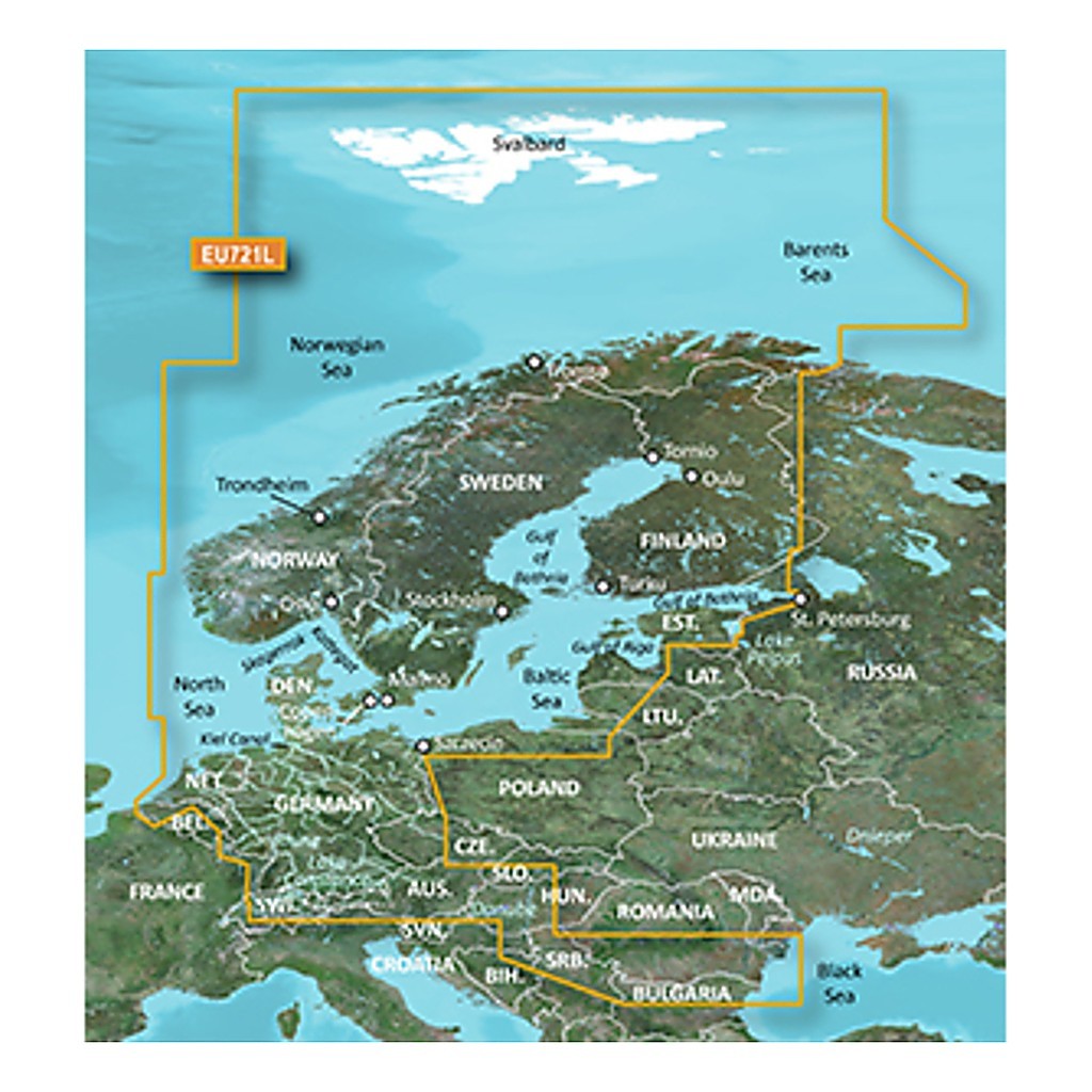 Garmin Bluechart G3 Vision 721L Norra Europa