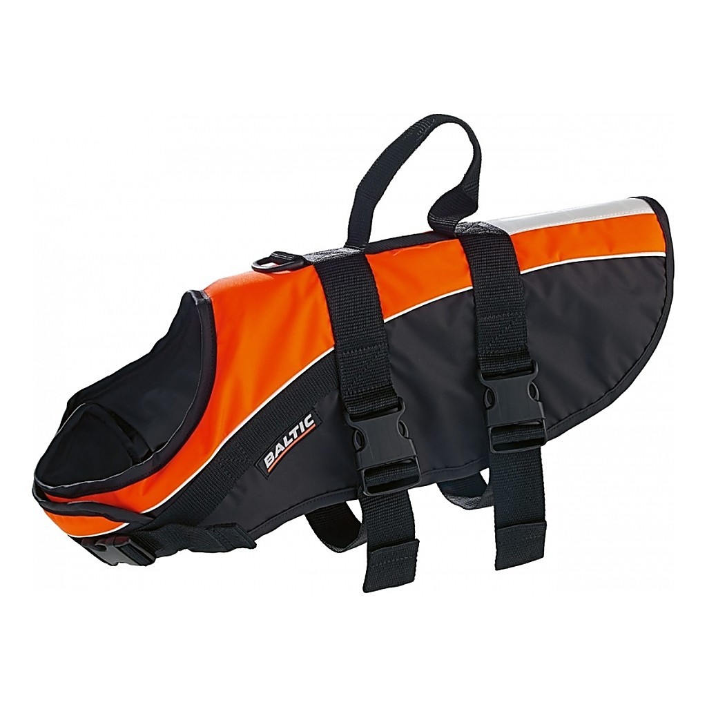 Baltic Mascot Dog Vest Black/Orange i gruppen Beklædning og fodtøj / Flydebeklædning / Redningsveste / Redningsvest katte og hunde hos Sportfiskeprylar.se (0430-000-0r)
