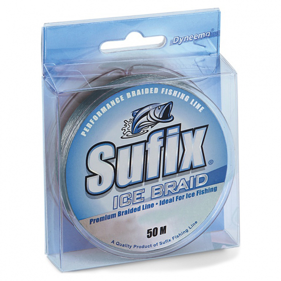 Sufix Ice Braid 50m Braided Line Grey 0,10mm i gruppen Snøre / Isfiskesnøre hos Sportfiskeprylar.se (100440NO)