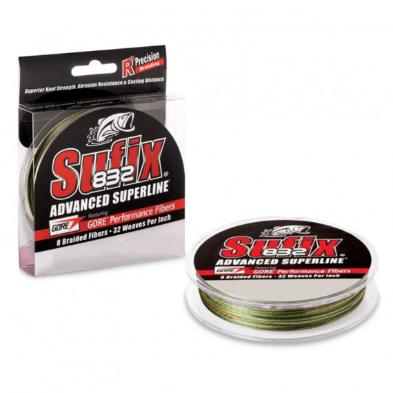 Sufix 832 Braid 120m Braided Line CAMO 0,18mm/26LB i gruppen Snøre / Multifilament hos Sportfiskeprylar.se (100461NO)