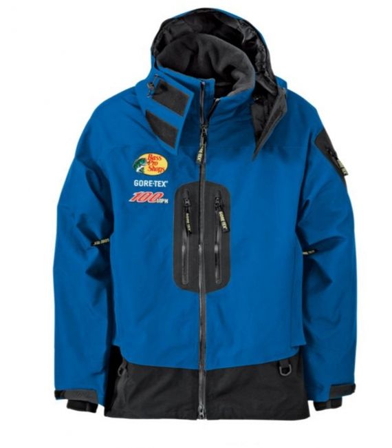 Bass Pro 100MPH GORE-TEX Rain Parka Nautical Blue i gruppen Beklædning og fodtøj / Beklædning / Jakker hos Sportfiskeprylar.se (100mphparka-nautblue)