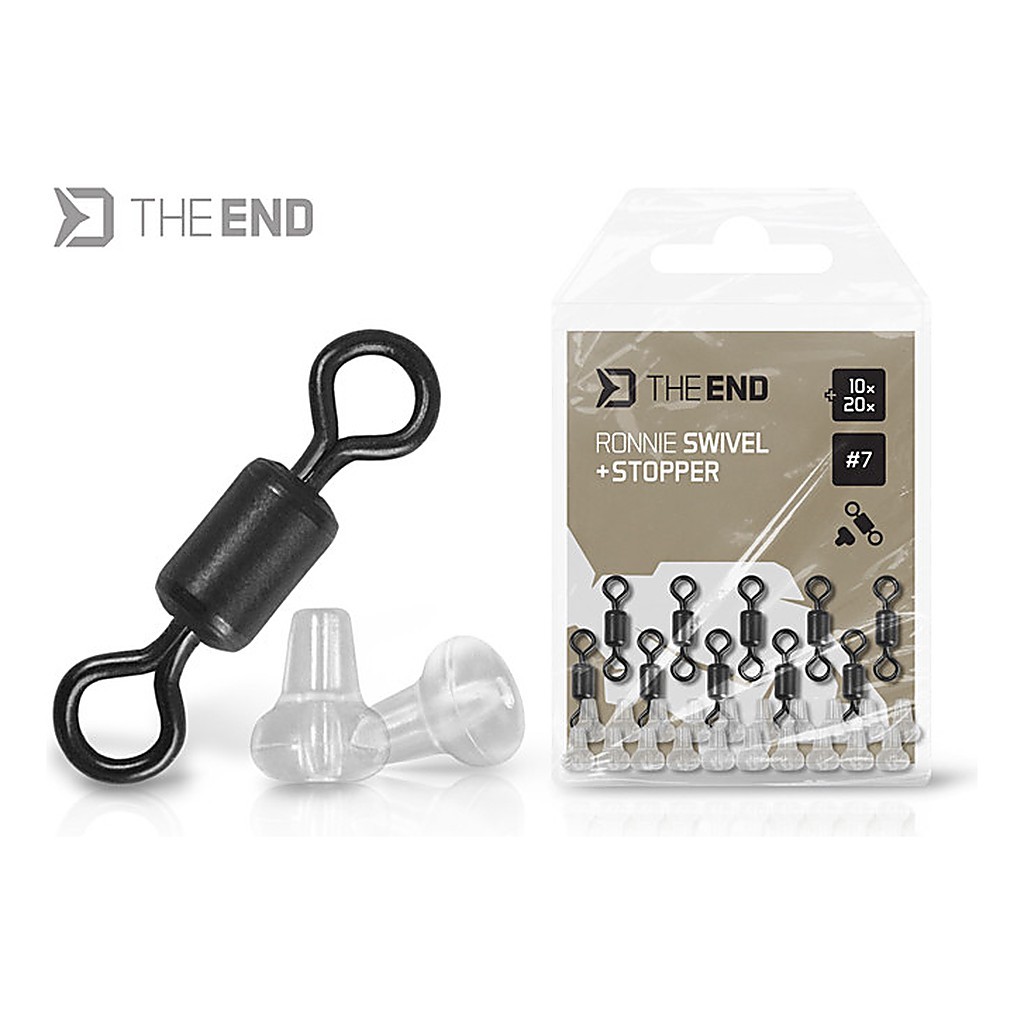 Delphin Ronnie Swivel + Stopper Set - 10+20-pack i gruppen Kroge og endegrej / Rig tilbehør / Andet rigtilbehør hos Sportfiskeprylar.se (101005858r)