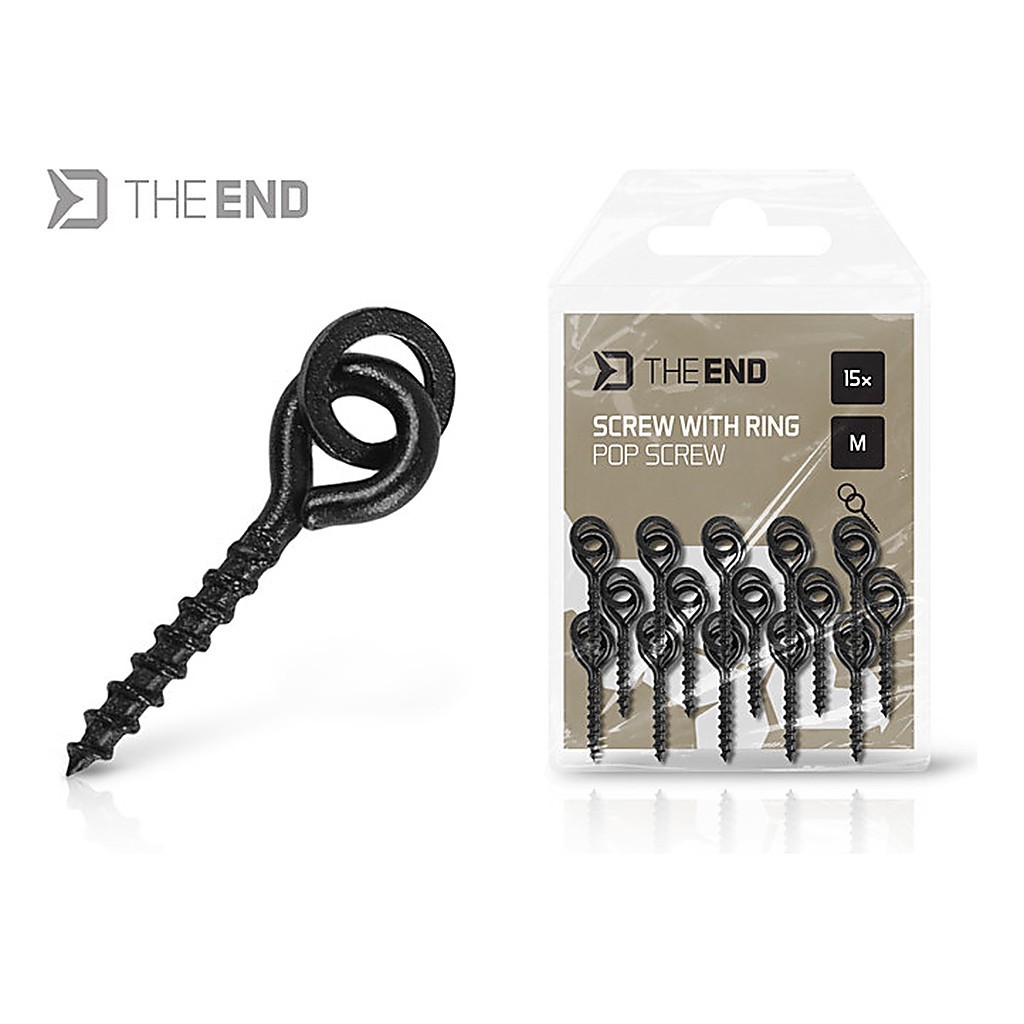 Delphin Pop Screw with Ring 15-pack i gruppen Kroge og endegrej / Rig tilbehør / Andet rigtilbehør hos Sportfiskeprylar.se (101005865r)