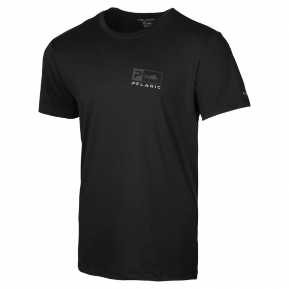 Pelagic Icon Premium UV Tee Black i gruppen Beklædning og fodtøj / Beklædning / T-shirts hos Sportfiskeprylar.se (1014213000BLK-Lr)