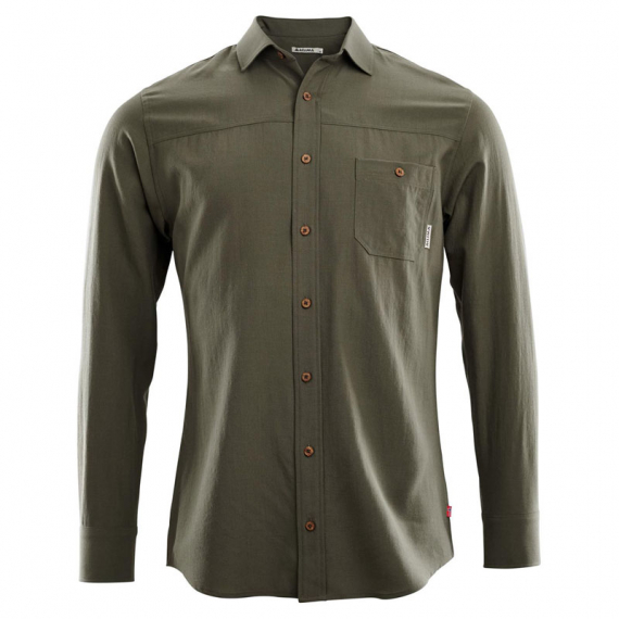 Aclima LeisureWool Woven Woolshirt M\'s Ranger Green i gruppen Beklædning og fodtøj / Beklædning / Skjorter hos Sportfiskeprylar.se (104816r)