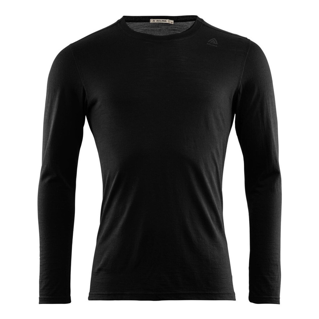 Aclima LightWool Undershirt Long Sleeve Jet Black i gruppen Beklædning og fodtøj / Beklædning / Undertøj / Langærmede undertrøjer hos Sportfiskeprylar.se (106740r)