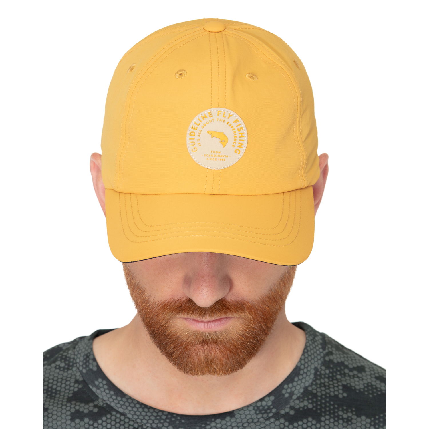 Guideline Badge Cap - Old Gold i gruppen Beklædning og fodtøj / Kasketter og hovedbeklædning / Huer og hatte hos Sportfiskeprylar.se (108135GL)