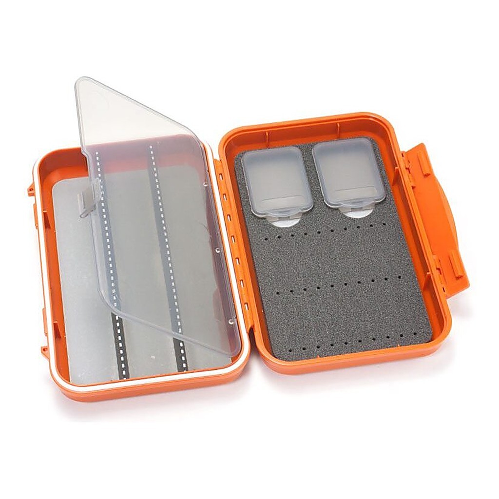 C&F Medium 2-Row WP Tube Fly Case w 3 Comp (CF-2403V) Burnt Orange i gruppen Opbevaring / Tackle-bokse / Flueæsker hos Sportfiskeprylar.se (1100181)