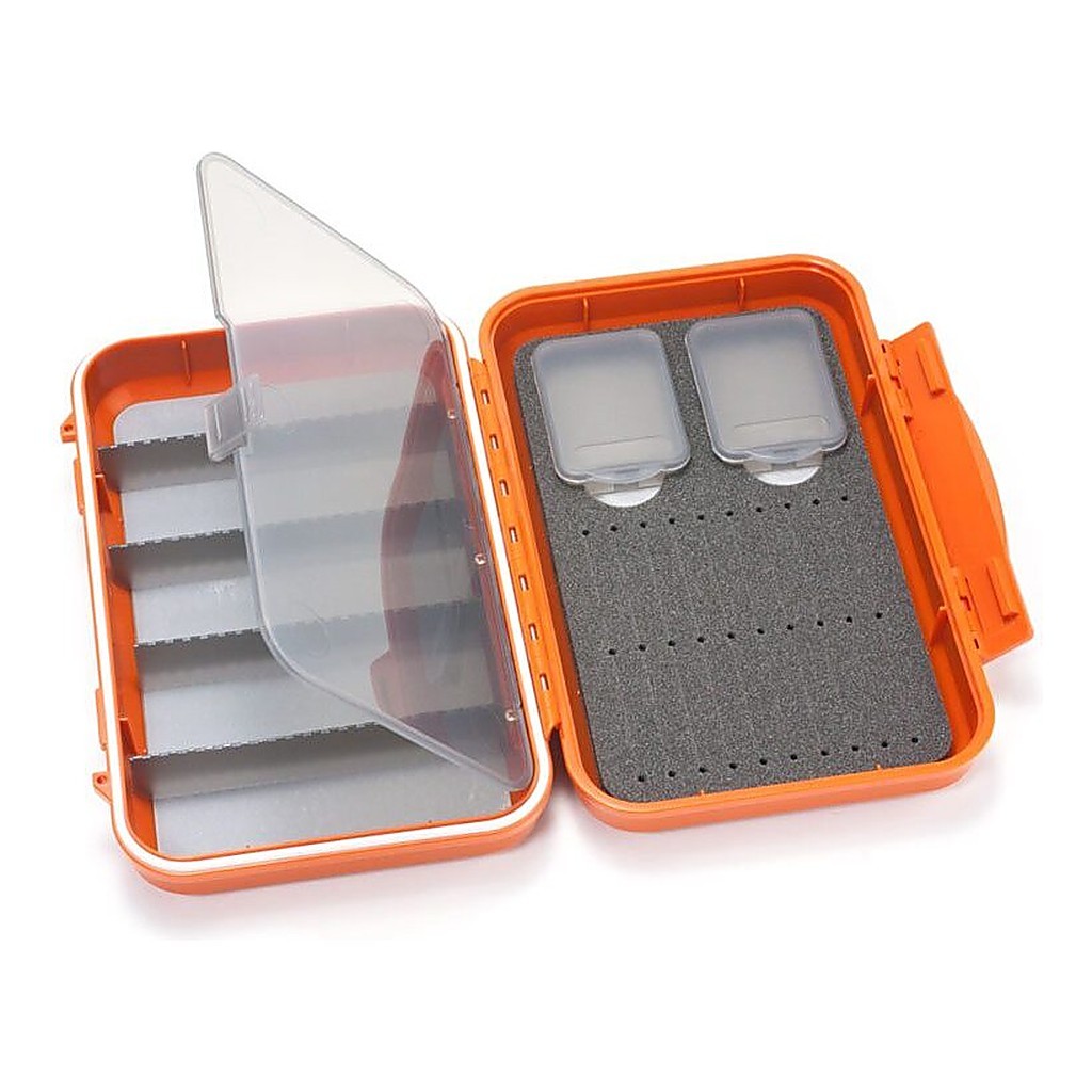 C&F Medium 2-Row WP Tube Fly Case w 5 Comp (CF-2405H) Burnt Orange i gruppen Opbevaring / Tackle-bokse / Flueæsker hos Sportfiskeprylar.se (1100183)