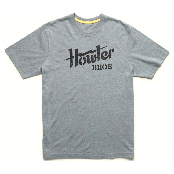 Howler T-Shirt Holwer Electric Stencil Grey Heather i gruppen Beklædning og fodtøj / Beklædning / T-shirts hos Sportfiskeprylar.se (110922S-GRE-Mr)
