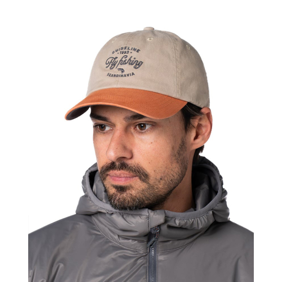 Guideline Fly Fishing Cap - Khaki/Pumpkin i gruppen Beklædning og fodtøj hos Sportfiskeprylar.se (111067GL)