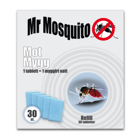 Mr Mosquito Refill (30-pack) i gruppen Outdoor / Myggespray og -beskyttelse / Myggespray/roll on hos Sportfiskeprylar.se (112002TC)