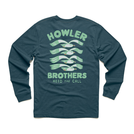 Howler Bro\'s Longsleeve T-Shirt Flocka Seagulls Key Largo i gruppen Beklædning og fodtøj / Beklædning / T-shirts hos Sportfiskeprylar.se (112025F-FLO-Sr)