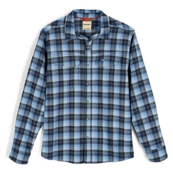 Simms Gallatin Flannel Shirt Kennebec Pld Steel Blue i gruppen Beklædning og fodtøj / Beklædning / Skjorter hos Sportfiskeprylar.se (11896-1354-20r)