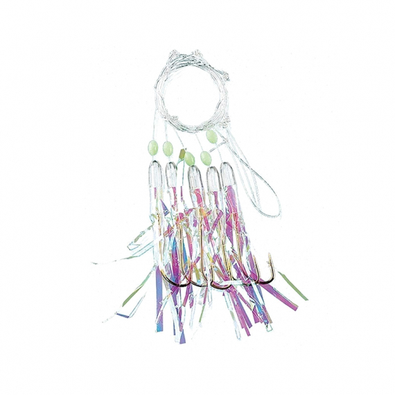 Fladen Tinsel 5 Hooks, size 3/0 i gruppen Madding / Havfiskeri madding / Flasher rigs og rigs til havfiskeri hos Sportfiskeprylar.se (1202-3-0)