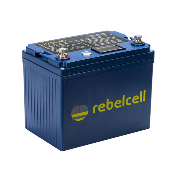 Rebelcell 12V35 AV li-ion batteri (432 Wh) i gruppen Bådelektronik / Batterier og opladere / Batterier / Lithiumbatterier hos Sportfiskeprylar.se (12035AVREUA)