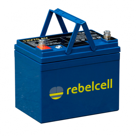 Rebelcell 12V70 AV Li-ion Batteri 836WH i gruppen Bådelektronik / Batterier og opladere / Batterier / Lithiumbatterier hos Sportfiskeprylar.se (12070AVREUA)