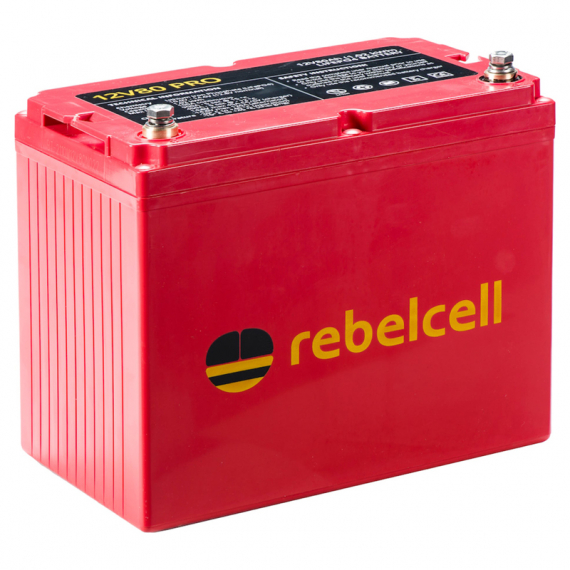 Rebelcell 12V80 Pro LifePo4 (1,01 kWh) i gruppen Bådelektronik / Batterier og opladere / Batterier / Lithiumbatterier hos Sportfiskeprylar.se (12080RELIBTA)