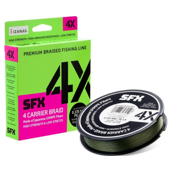 SFX 4X Braid Low Vis Green 137m - 0,128mm i gruppen Snøre / Multifilament hos Sportfiskeprylar.se (126707NO)