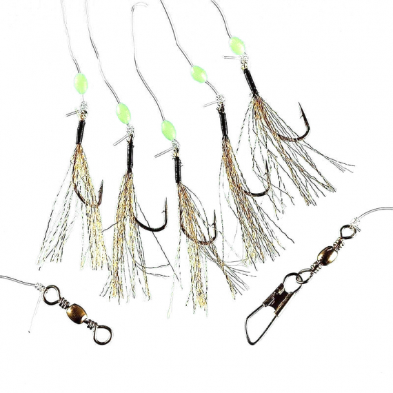 Fladen Sundet Herring 5 Hooks size 1/0, Orange i gruppen Madding / Havfiskeri madding / Flasher rigs og rigs til havfiskeri hos Sportfiskeprylar.se (1270-5-1-0)