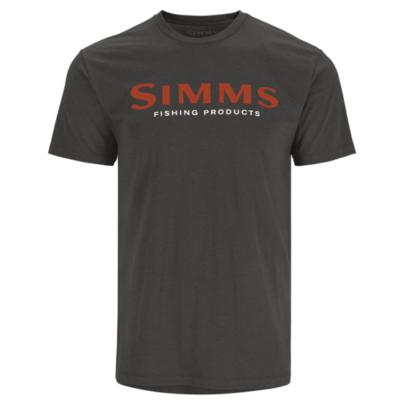 Simms Logo T-shirt Simms Orange/Charcoal Heather i gruppen Beklædning og fodtøj / Beklædning / T-shirts hos Sportfiskeprylar.se (12803-1198-20r)