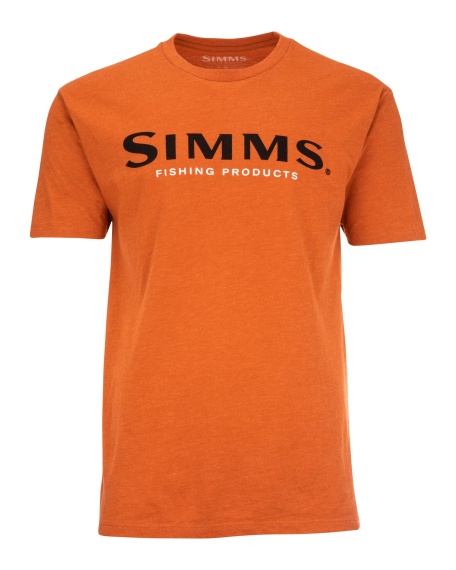 Simms Logo T-Shirt Adobe Heather i gruppen Beklædning og fodtøj / Beklædning / T-shirts hos Sportfiskeprylar.se (12803-799-20r)