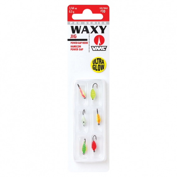 Blue Fox Waxy Jig Kit #8 Glow 0,9gr (6-pack) i gruppen Madding / Isfiskekroge / Mormyshka hos Sportfiskeprylar.se (129523NO)