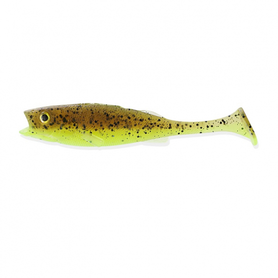 Köfi Perch 14cm (3-pack) - Green Pumpkin Chartreuse i gruppen Madding / Softbaits / Aborre softbaits og sandard softbaits hos Sportfiskeprylar.se (130208)