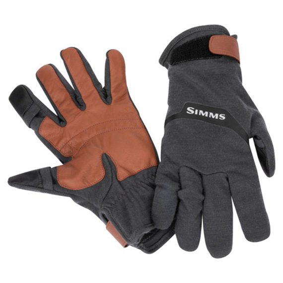 Simms LW Wool Tech Glove Carbon - M i gruppen Beklædning og fodtøj / Beklædning / Handsker hos Sportfiskeprylar.se (13113-003-30)