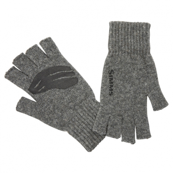 Simms Wool ½ Finger Glove Steel i gruppen Beklædning og fodtøj / Beklædning / Handsker hos Sportfiskeprylar.se (13234-030-4050r)