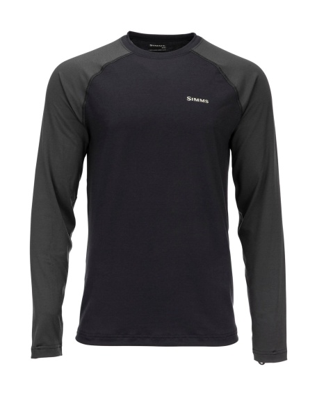Simms Lightweight Baselayer Top Black i gruppen Beklædning og fodtøj / Beklædning / Undertøj / Langærmede undertrøjer hos Sportfiskeprylar.se (13309-001-20r)
