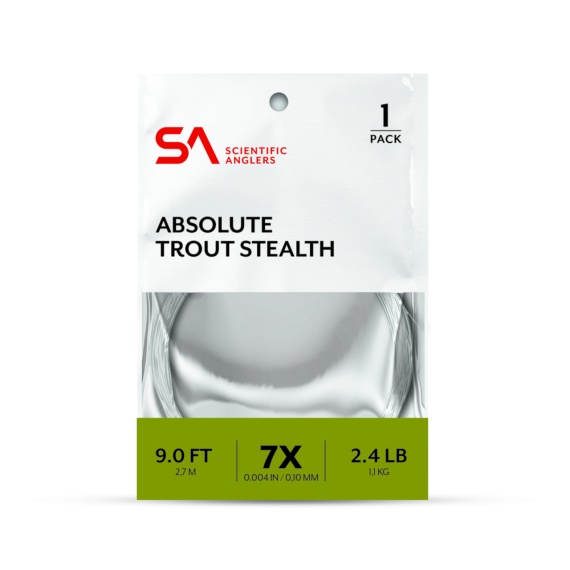 SA Absolute Trout Stealth Leader 9\' i gruppen Kroge og endegrej / Ledere og Forfangsmateriale / Færdiglavede forfang / Tapered forfang hos Sportfiskeprylar.se (134125r)