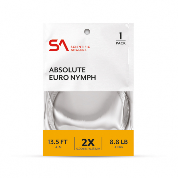 SA Absolute Euro Nymph Leader 13.5\' 2X (0,23mm) i gruppen Kroge og endegrej / Ledere og Forfangsmateriale hos Sportfiskeprylar.se (134828)