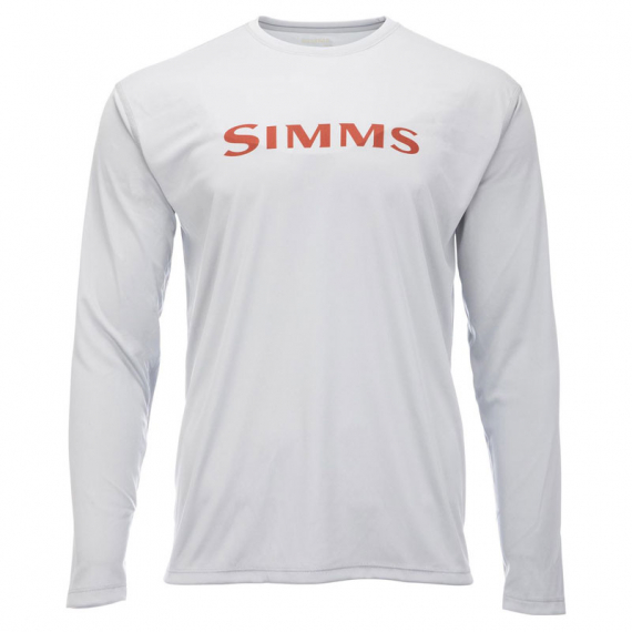 Simms Tech Tee Sterling - XL i gruppen Beklædning og fodtøj / Beklædning / Sweatere / Langærmede T-shirts hos Sportfiskeprylar.se (13483-041-50)