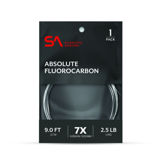SA Absolute Fluorocarbon Tapered Leader 9\' i gruppen Kroge og endegrej / Ledere og Forfangsmateriale / Færdiglavede forfang / Tapered forfang hos Sportfiskeprylar.se (134835r)