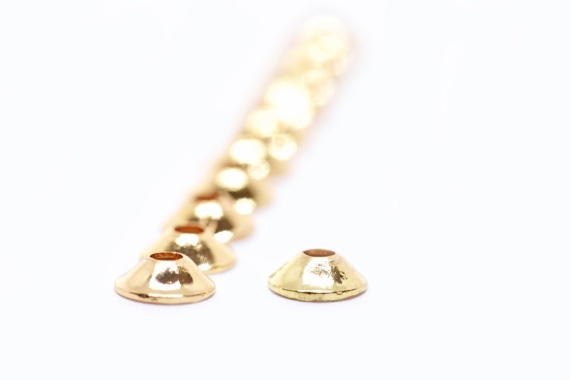 FutureFly Ufo Disc - Gold i gruppen Kroge og endegrej / Fluebinding / Fluebindingsmateriale / Cones hos Sportfiskeprylar.se (1350-003)