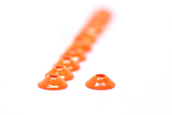 FutureFly Ufo Disc - Fl Orange i gruppen Kroge og endegrej / Fluebinding / Fluebindingsmateriale / Cones hos Sportfiskeprylar.se (1350-005)