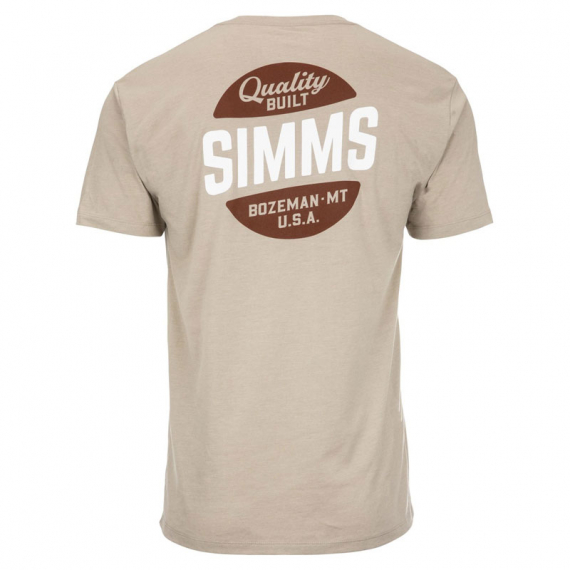 Simms Quality Built Pocket T-Shirt Khaki Heather - XXL i gruppen Beklædning og fodtøj / Beklædning / T-shirts hos Sportfiskeprylar.se (13518-976-60)
