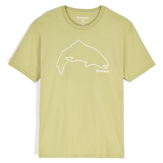 Simms Trout Outline T-Shirt Tent Green i gruppen Beklædning og fodtøj / Beklædning / T-shirts hos Sportfiskeprylar.se (13519-1347-20r)
