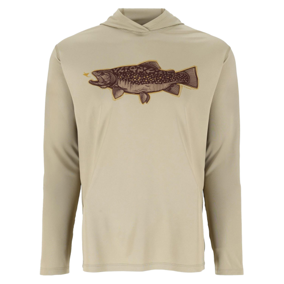 Simms Tech Hoody - Artist Series Stone Trout Fly i gruppen Beklædning og fodtøj / Beklædning / Sweatere / Hættetrøjer hos Sportfiskeprylar.se (13521-1312-20r)