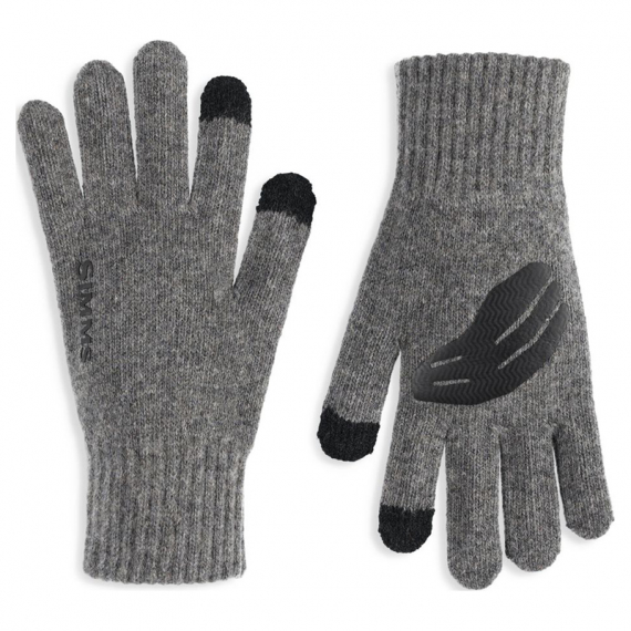 Simms Wool Full Finger Glove Steel i gruppen Beklædning og fodtøj / Beklædning / Handsker hos Sportfiskeprylar.se (13540-030-2030r)