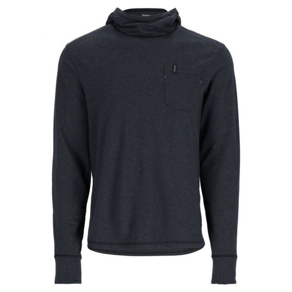 Simms Henry\'s Fork Hoody Black Heather i gruppen Beklædning og fodtøj / Beklædning / Sweatere / Hættetrøjer hos Sportfiskeprylar.se (13570-010-30r)