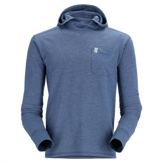 Simms Henry\'s Fork Hoody Navy Heather i gruppen Beklædning og fodtøj / Beklædning / Sweatere / Hættetrøjer hos Sportfiskeprylar.se (13570-414-30r)