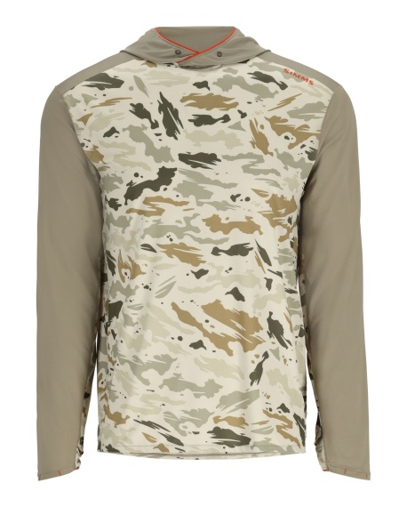 Simms Bugstopper Solarflex Hoody Ghost Camo Stone/Stone i gruppen Beklædning og fodtøj / Beklædning / Sweatere hos Sportfiskeprylar.se (13682-3004-20EUr)