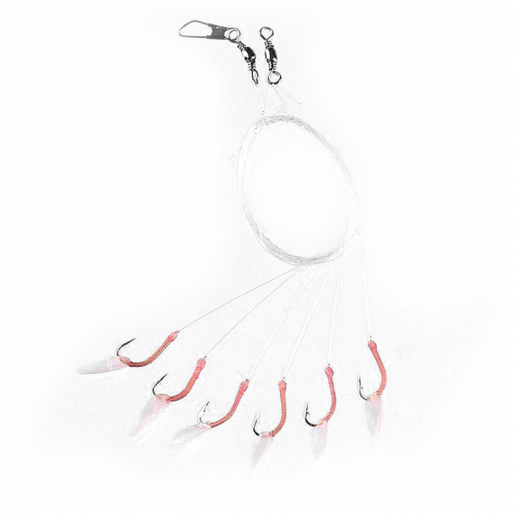 Fladen Pink Sabiki 6 Hook Size 6 i gruppen Madding / Havfiskeri madding / Flasher rigs og rigs til havfiskeri hos Sportfiskeprylar.se (1372-6)