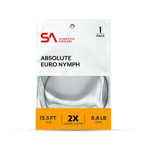 SA Absolute Euro Nymph Leader 13.5\' i gruppen Kroge og endegrej / Ledere og Forfangsmateriale / Færdiglavede forfang / Tapered forfang hos Sportfiskeprylar.se (140461r)